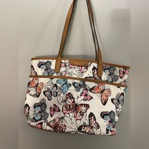 Butterfly purse with small matching cosmetic bag